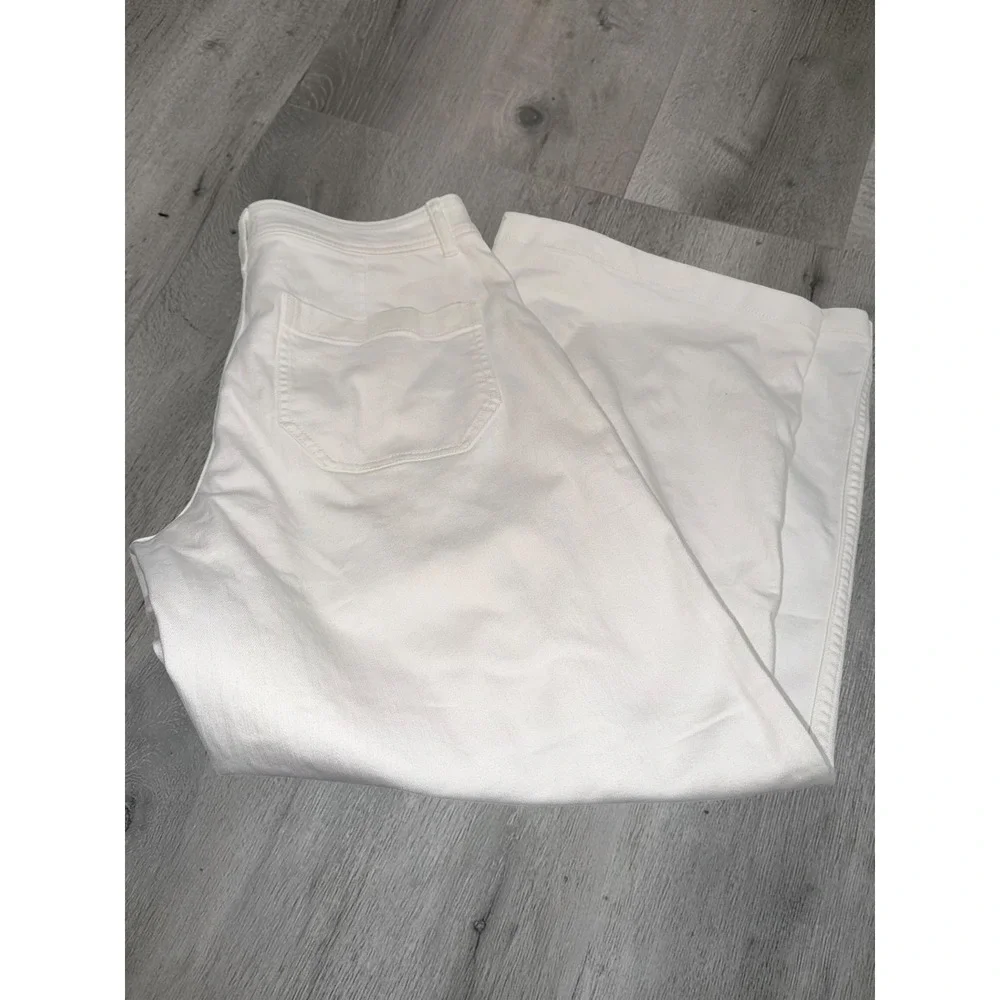 Vineyard Vines White Cropped Wide‎ Leg Sailor Pants Women's Size 31 NWOT